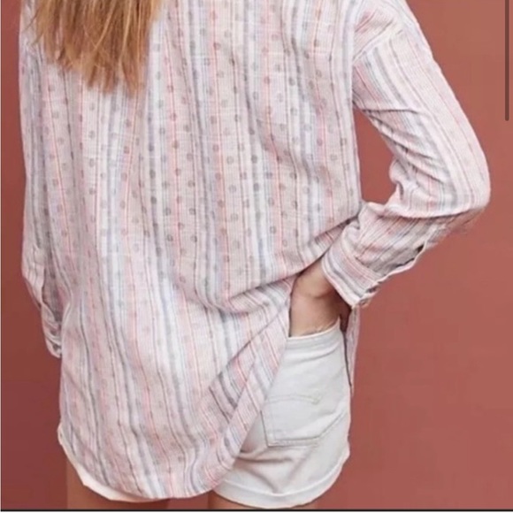 {Anthropologie} Maeve Oversized Button Up Shirt - Picture 2 of 8